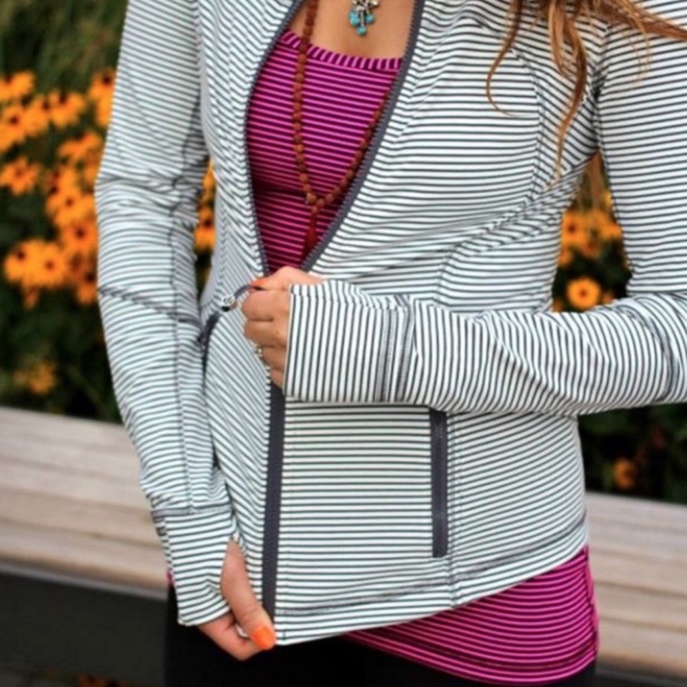 Lululemon Cool Racerback Striped Pink 2 - Picture 5 of 8